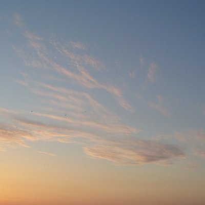 Au coucher du soleil