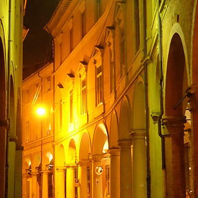 Bologne, dans la nuit de l'hiver