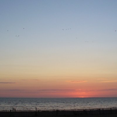 Au coucher du soleil