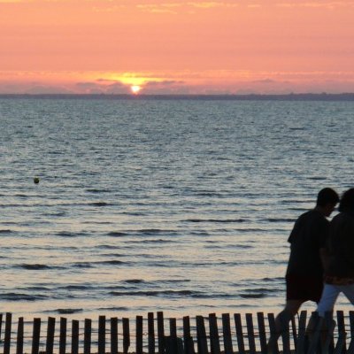 Au coucher du soleil