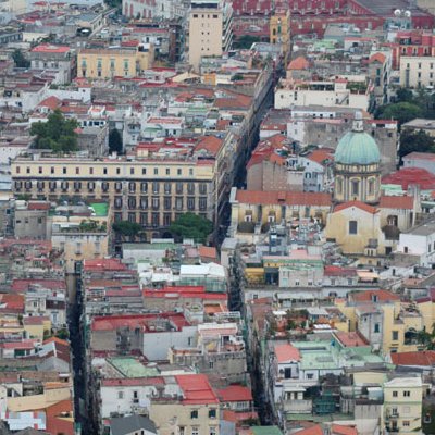 Naples vue du ciel