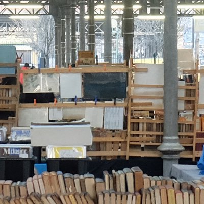 Parc Georges-Brassens et son marché aux livres l'hiver