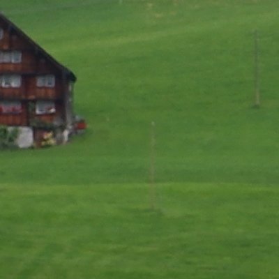 Le train rouge sur vert d'Appenzell