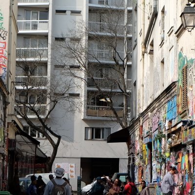 Graffitis rue Denoyez
