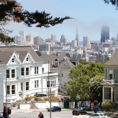 San Francisco : Alamo Square and Hayes Valley