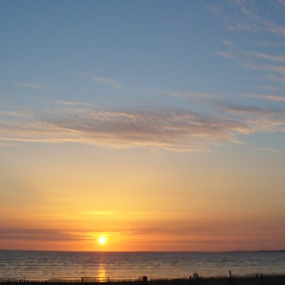 Au coucher du soleil
