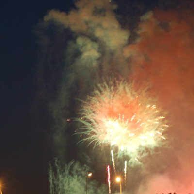 Statut de la liberté : feu d'artice, 14 juillet 2007