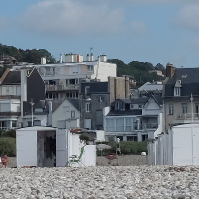 Le Havre vu de la plage